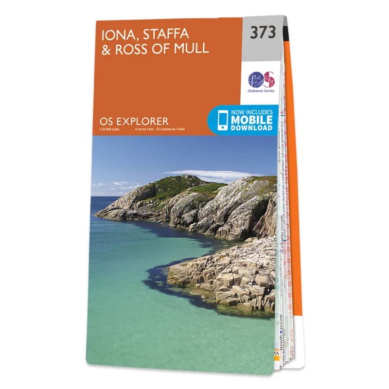 OS Explorer Map 373 - Iona Staffa Ross of Mull